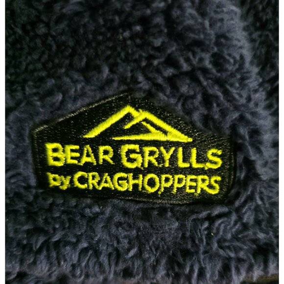 Craghoppers Fleece Beanie Hat Kids 6-8 Years Insulated Navy Blue Cap Bear Grylls - Picture 5 of 7